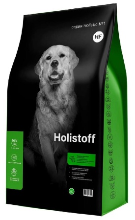 Корм Holistoff с Ягненком 12кг для собак и щенков средних и мелких пород 