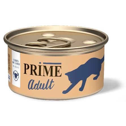 консервы PRIME 75г Ягненок соус для кошек