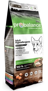 Корм ПроБаланс Hypoallergenic 15кг для собак всех пород, Гипоаллергенный 