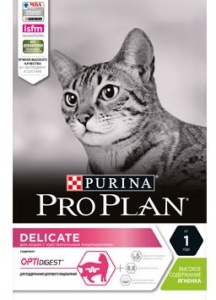 корм PRO PLAN "Delikate" 1,5 кг для кошек с чувств пищевар Ягненок