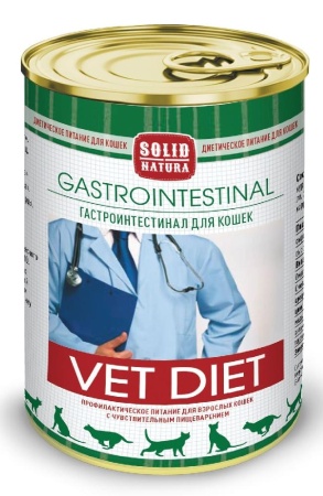 консервы Solid Nature VET Gastrointestinal 340гр для кошек 