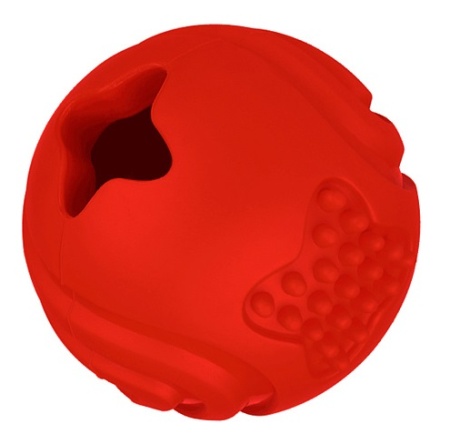 Игрушка для собак Mr.Kranch Мяч 6,5 см красный с ароматом бекона MKR000115