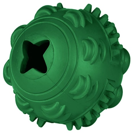 Игрушка для собак Mr.Kranch Мяч 8 см зеленый с ароматом курицы MKR001107