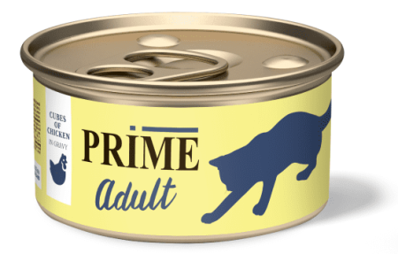консервы PRIME 75г Курица кусочки в соусе для кошек