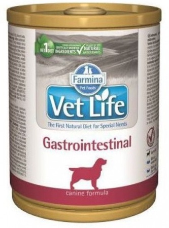 Консервы Фармина Vet Life Dog Gastro-Intestinal для собак 300 гр при заболеваниях ЖКТ 