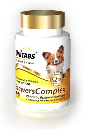 Витамины ЮНИТАБС БреверсКомплекс с Q10 д/мелких собак
