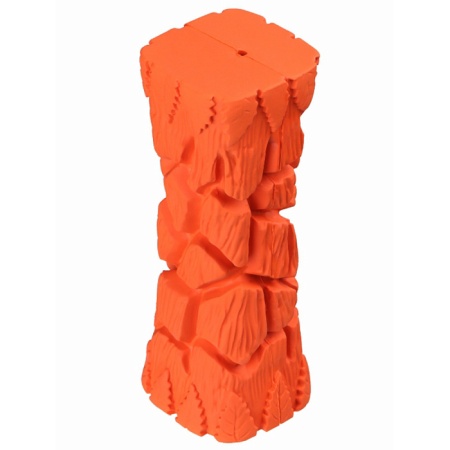 Игрушка для собак Mr.Kranch Палочка с пищалкой 16 см оранжевая с ароматом бекона MKR000407